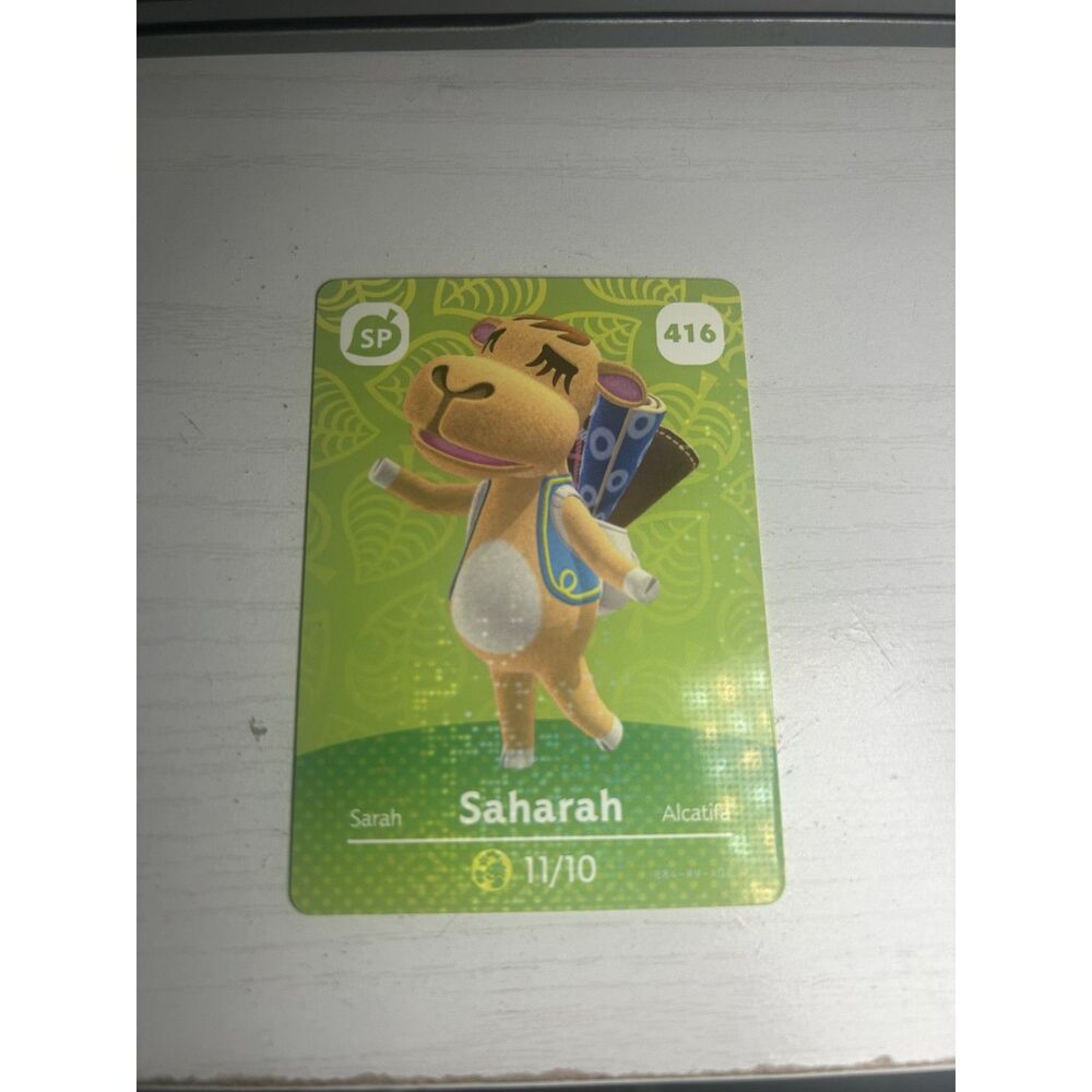 Saharah #416 Animal Crossing Series 5 Amiibo Cards Nintendo